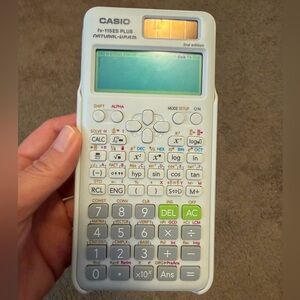 Casio FX-115ES Plus Scientific Calculator - Gray and White